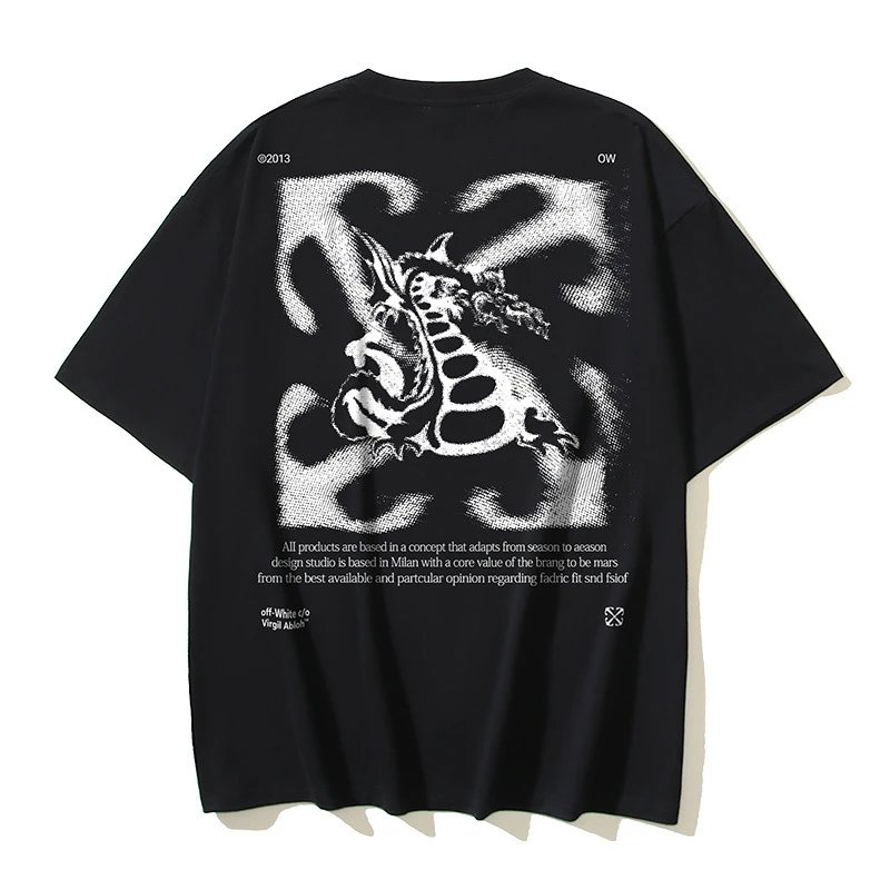 Off-White T-Shirts Logo Print — 1089 black