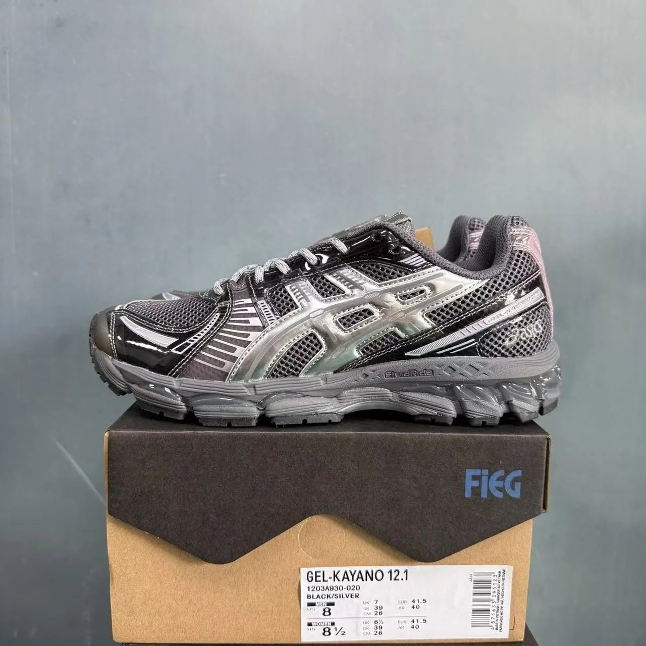 ASICS Sneakers GEL-KAYANO 12.1 — Black silver color