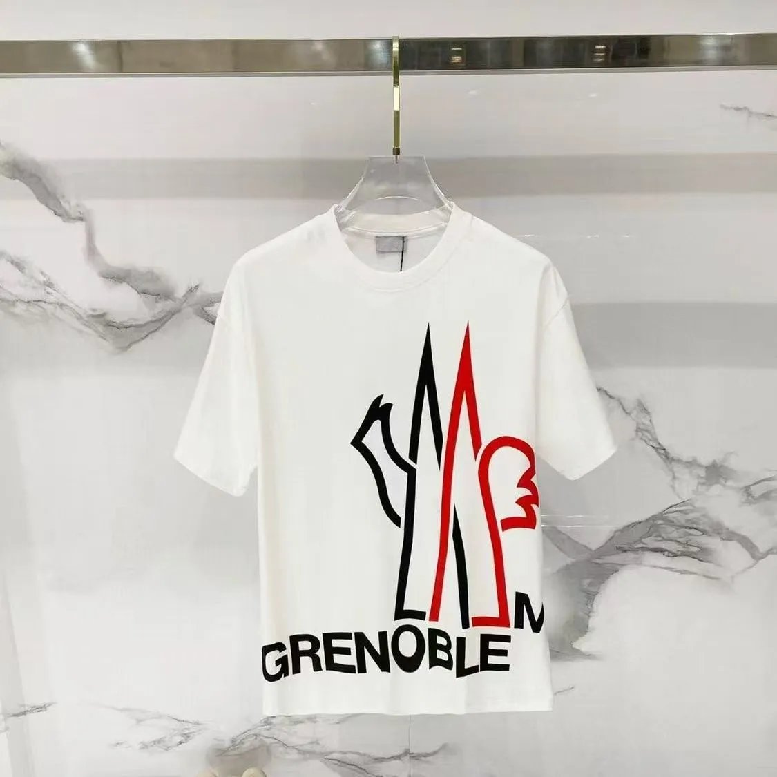 Moncler T-Shirts Logo Graphic Short-Sleeve Crewneck — M799