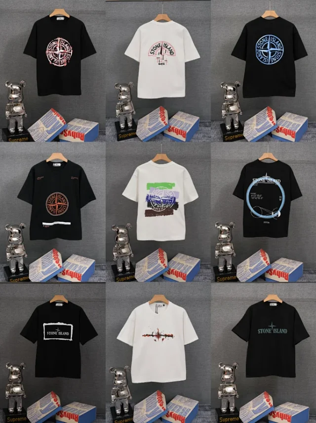 Stone Island T-Shirts Compass Graphic Short-Sleeve T-Shirt product detail image 1