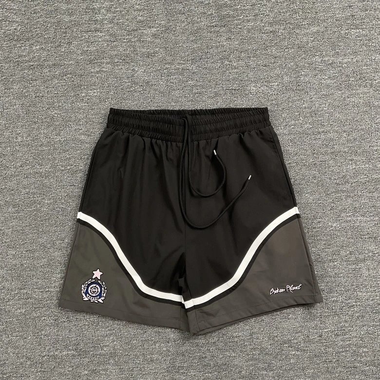 Broken Planet Shorts Drawstring athletic — 8295 Black and gray