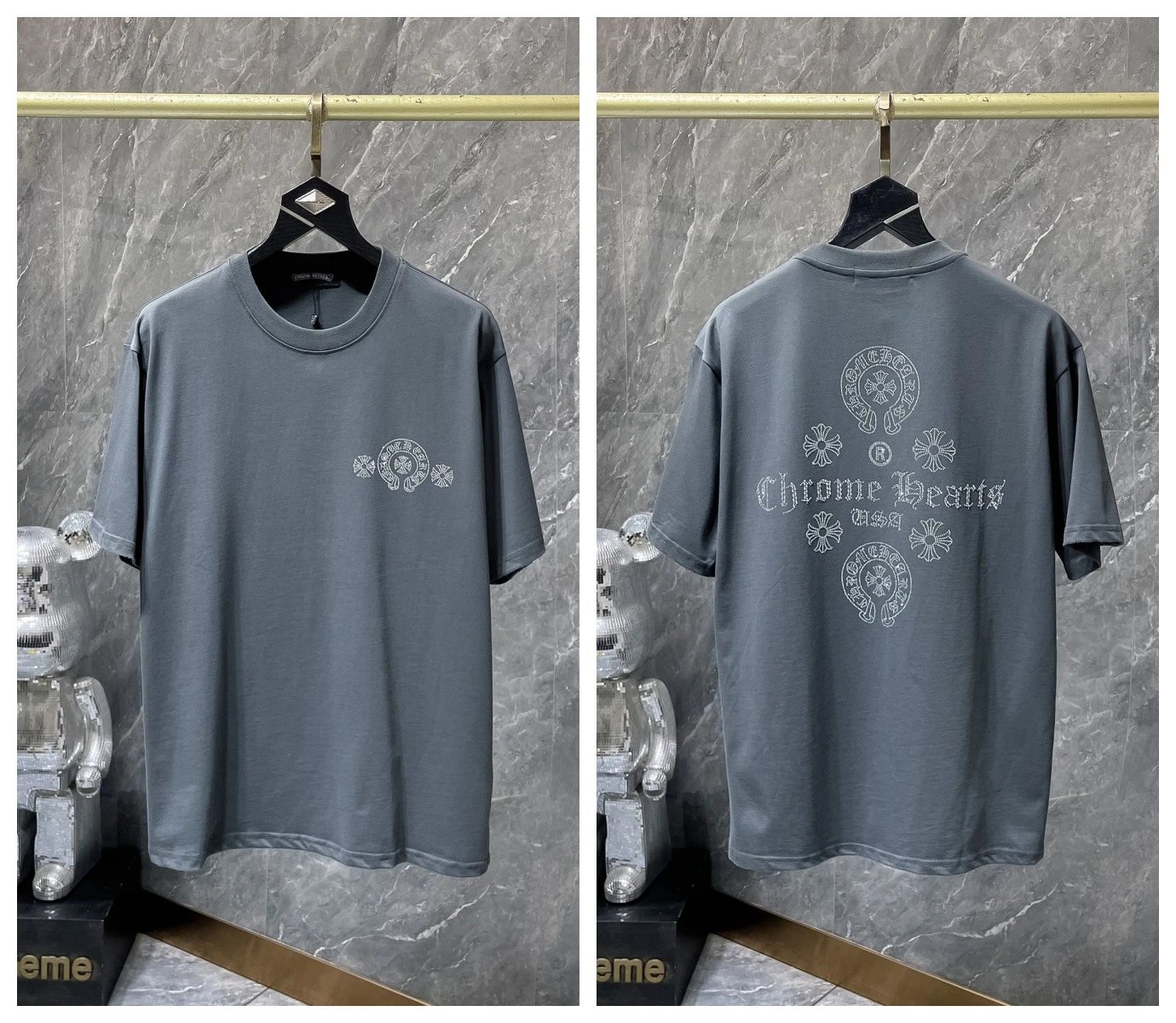 Chrome Hearts T-Shirts KLX09 graphic short-sleeve — 33