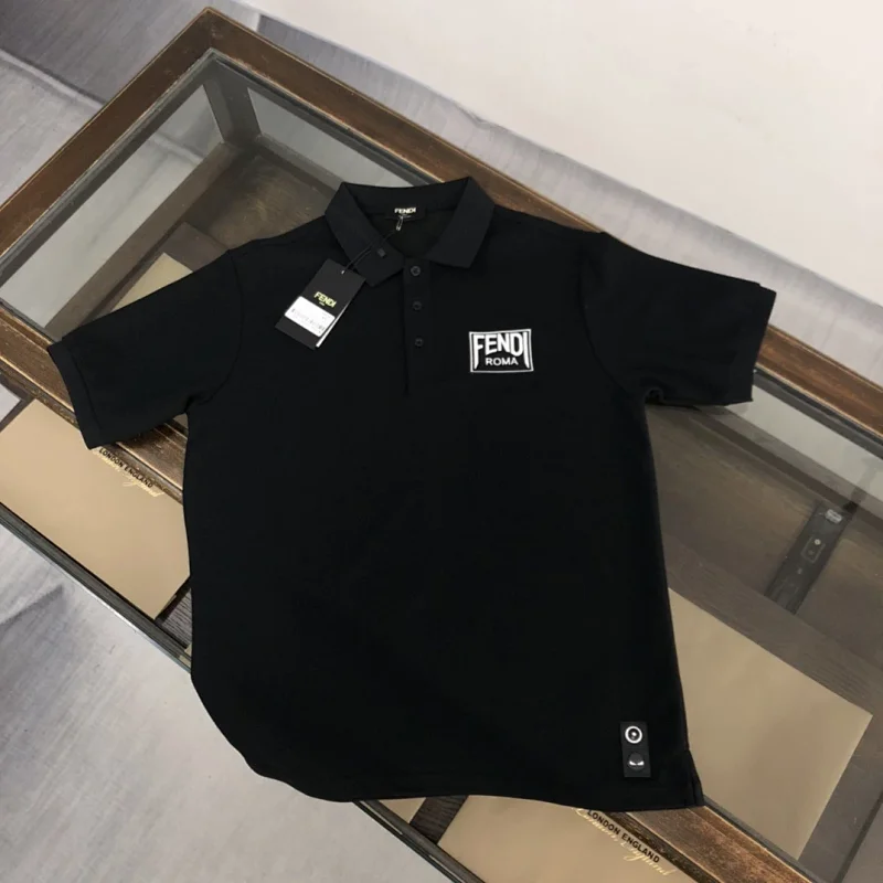 Fendi T-Shirts Short-Sleeve Logo Print — F50
