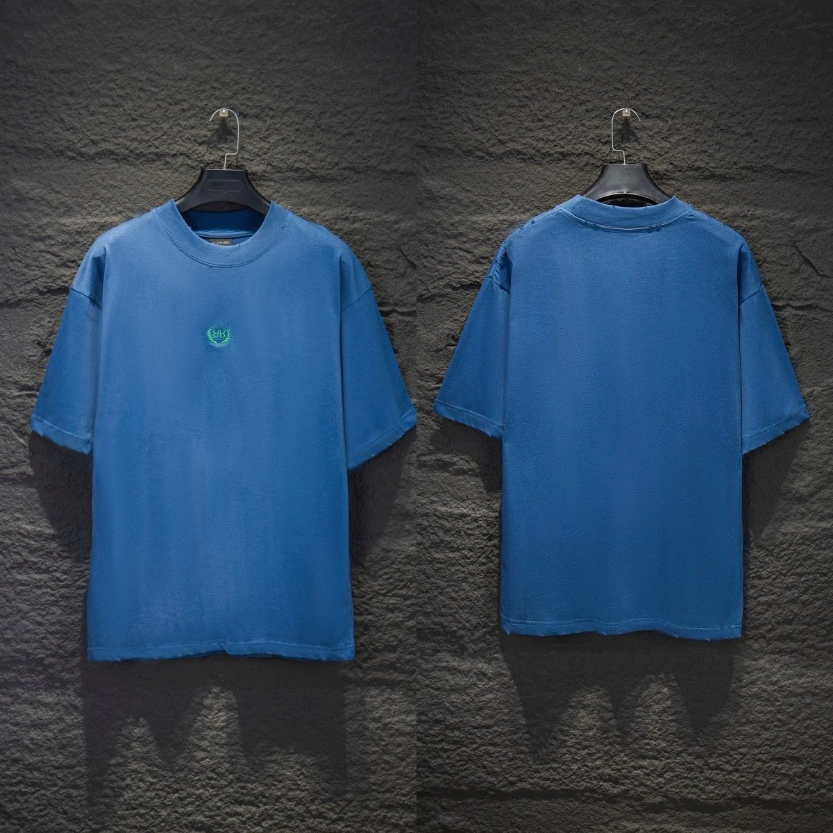Balenciaga T-Shirts Graphic short-sleeve T-shirt — 5201 blue