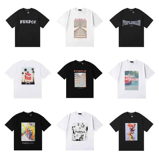 Purple Brand T-Shirts Graphic Print Short-Sleeve T-Shirt product detail image 1