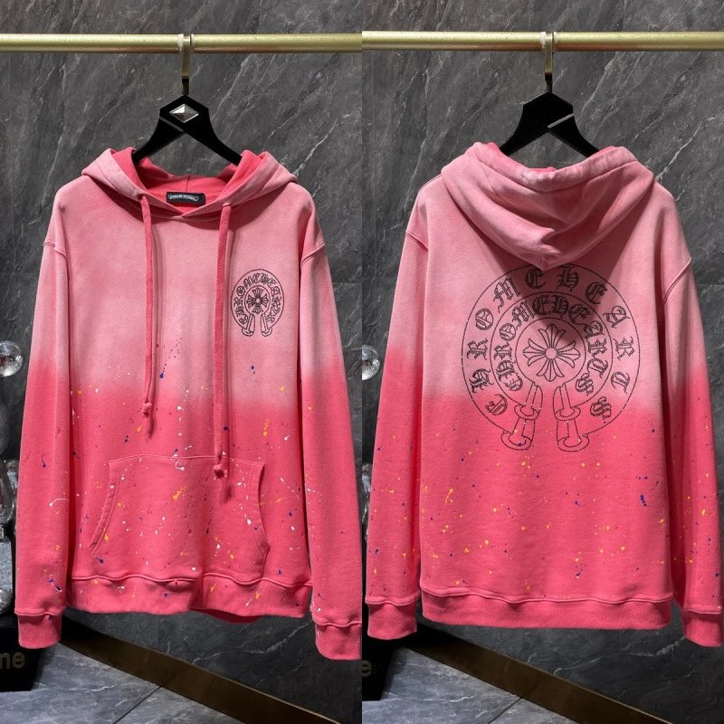 Chrome Hearts Hoodies & Sweatshirts Cross Graphic Pullover Hoodie — 8673 pink