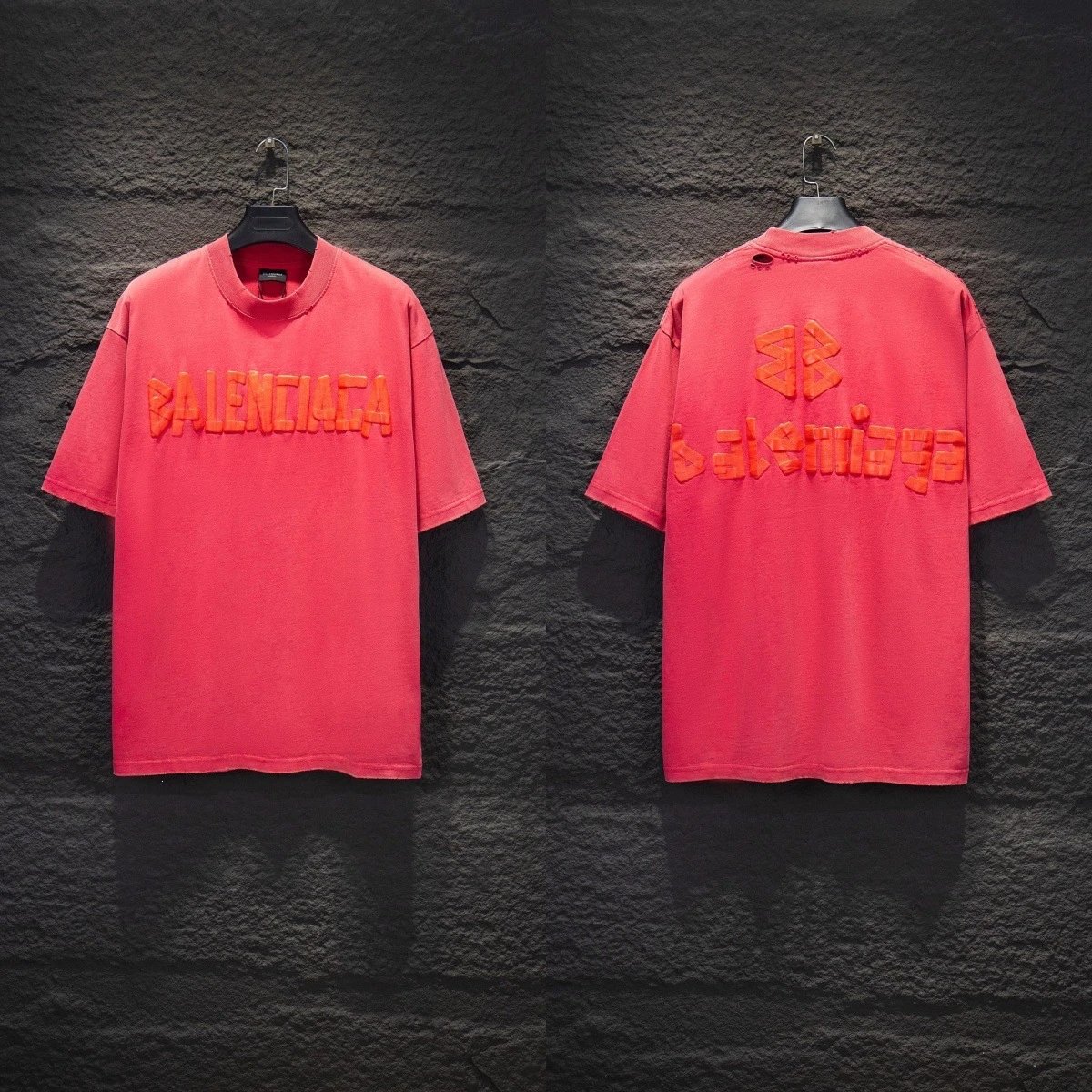 Balenciaga T-Shirts Graphic short-sleeve T-shirt — 5202 Red