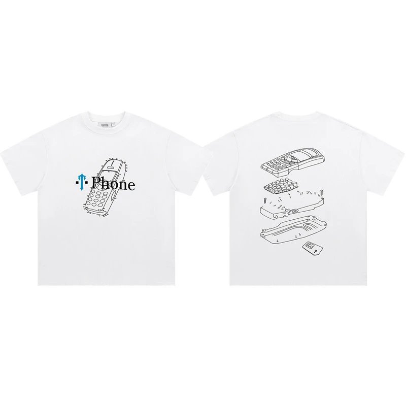 Trapstar T-Shirts Graphic Logo Print — 694 white