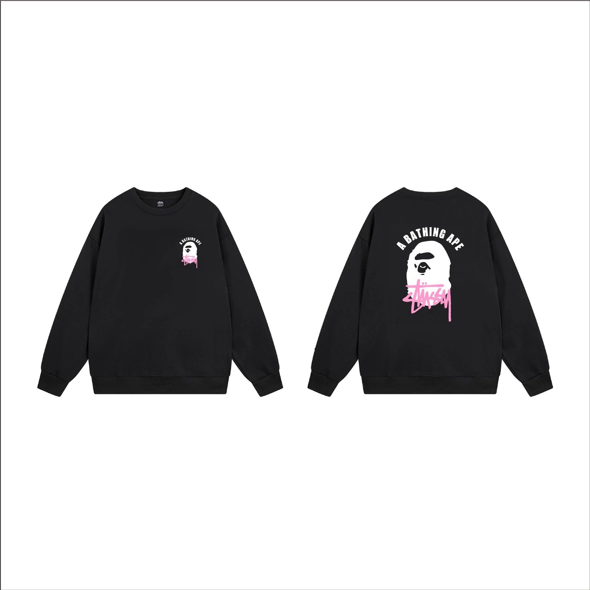 Stüssy Hoodies & Sweatshirts Crewneck Sweatshirt with Ape Head Graphic — 3