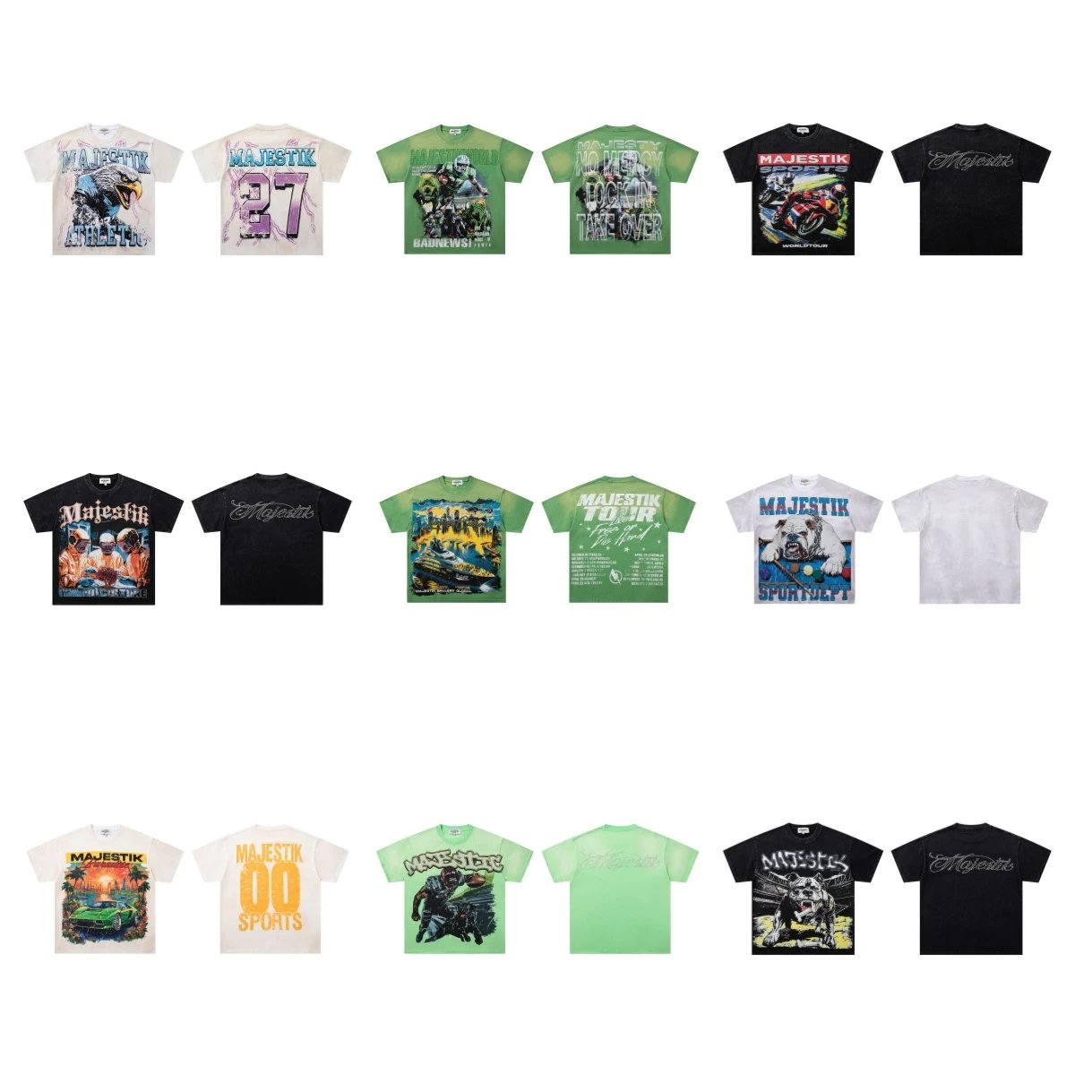 Majestik Various Color Graphic T-Shirts
