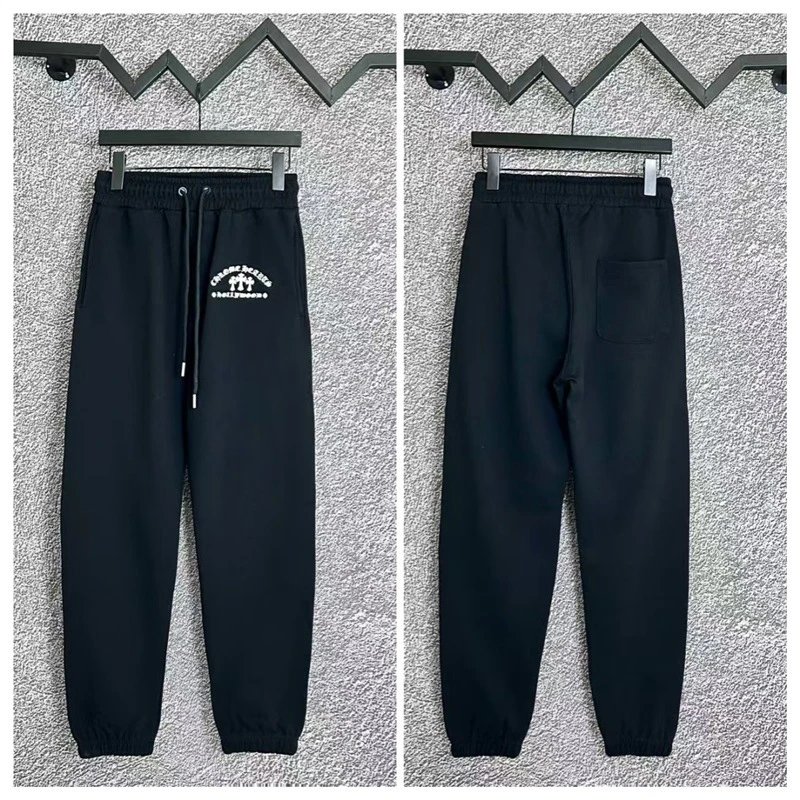 Chrome Hearts Trousers Sanskrit logo jogger sweatpants — C202 Black