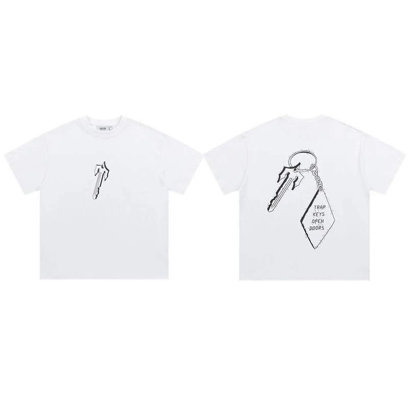 Trapstar T-Shirts Graphic Logo Print — 696 White