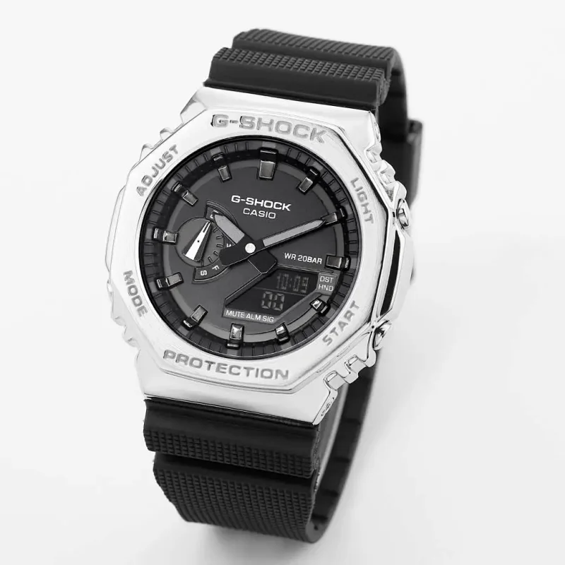 Casio Watches G-Shock octagonal ana-digi metal bracelet watch — 7