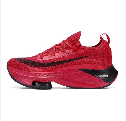 Unbranded Sneakers Knit low-top with visible air-cushion sole — Red 3000