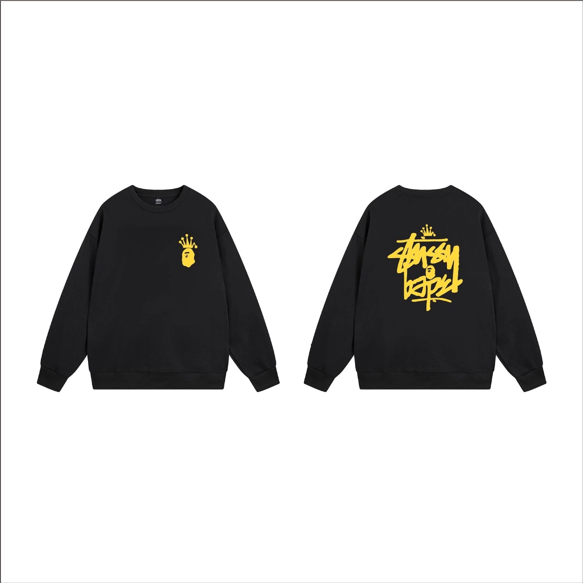 Stüssy Hoodies & Sweatshirts Crewneck Sweatshirt with Ape Head Graphic — 17