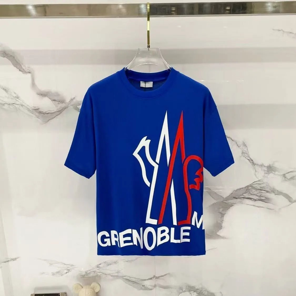 Moncler T-Shirts Logo Graphic Short-Sleeve Crewneck — M801