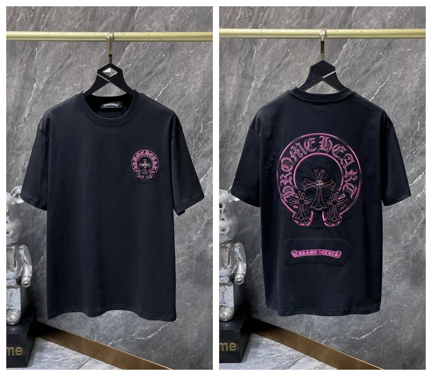 Chrome Hearts T-Shirts KLX09 graphic short-sleeve — 23