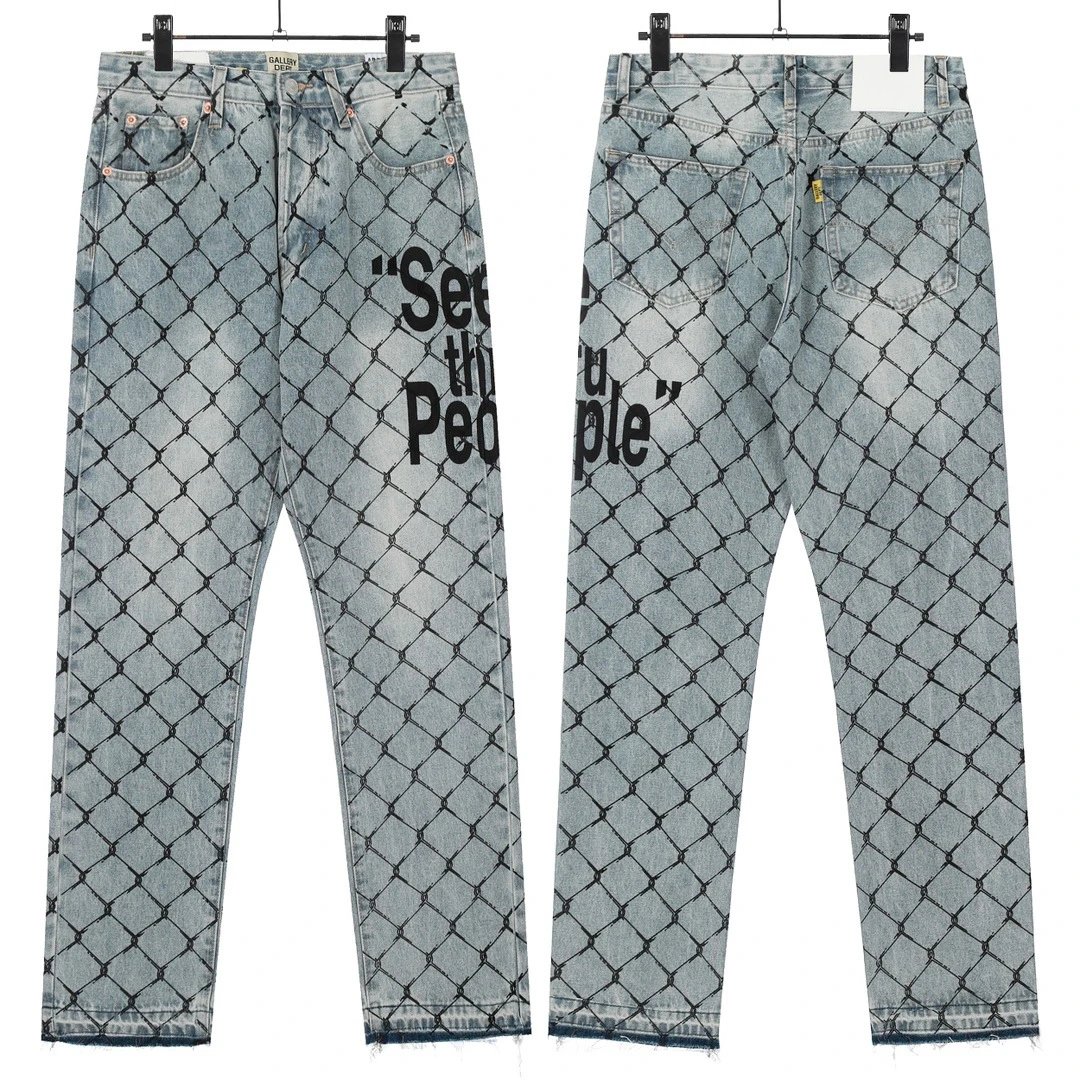 Gallery Dept. Jeans Paint-Splatter Ripped — 40