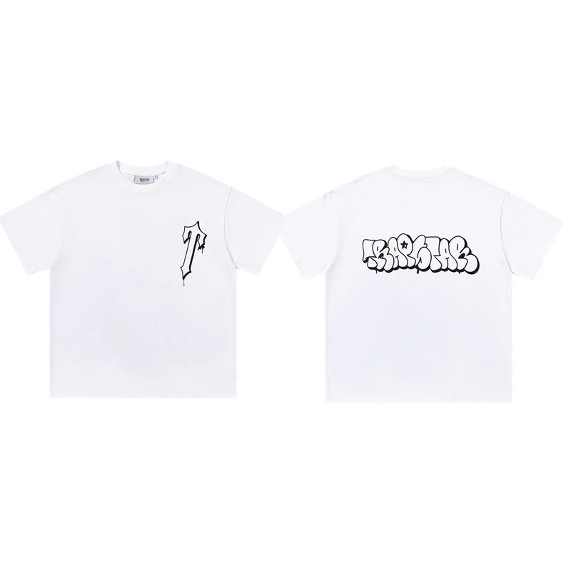 Trapstar T-Shirts Graphic Logo Print — 695 White