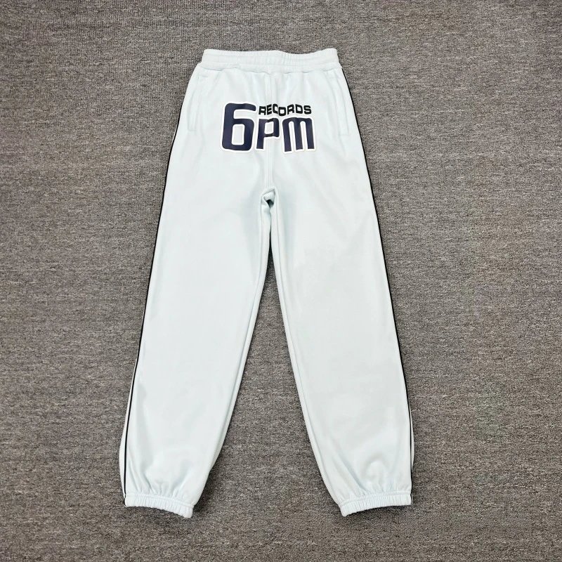 6PM Tracksuits Records Logo Hooded Tracksuit — 3008-2 Sky-blue pants
