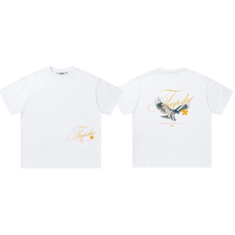 Trapstar T-Shirts Graphic Logo Print — 688 White