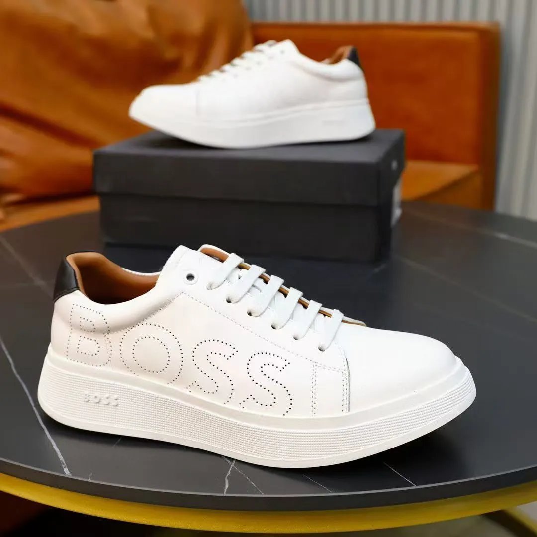 BOSS Sneakers Suede low-top lace-up — 24