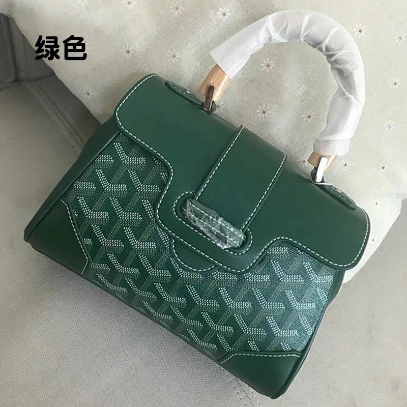 Goyard Handbags Mini Saigon Wooden-Handle Bag — Saigon Bag Green