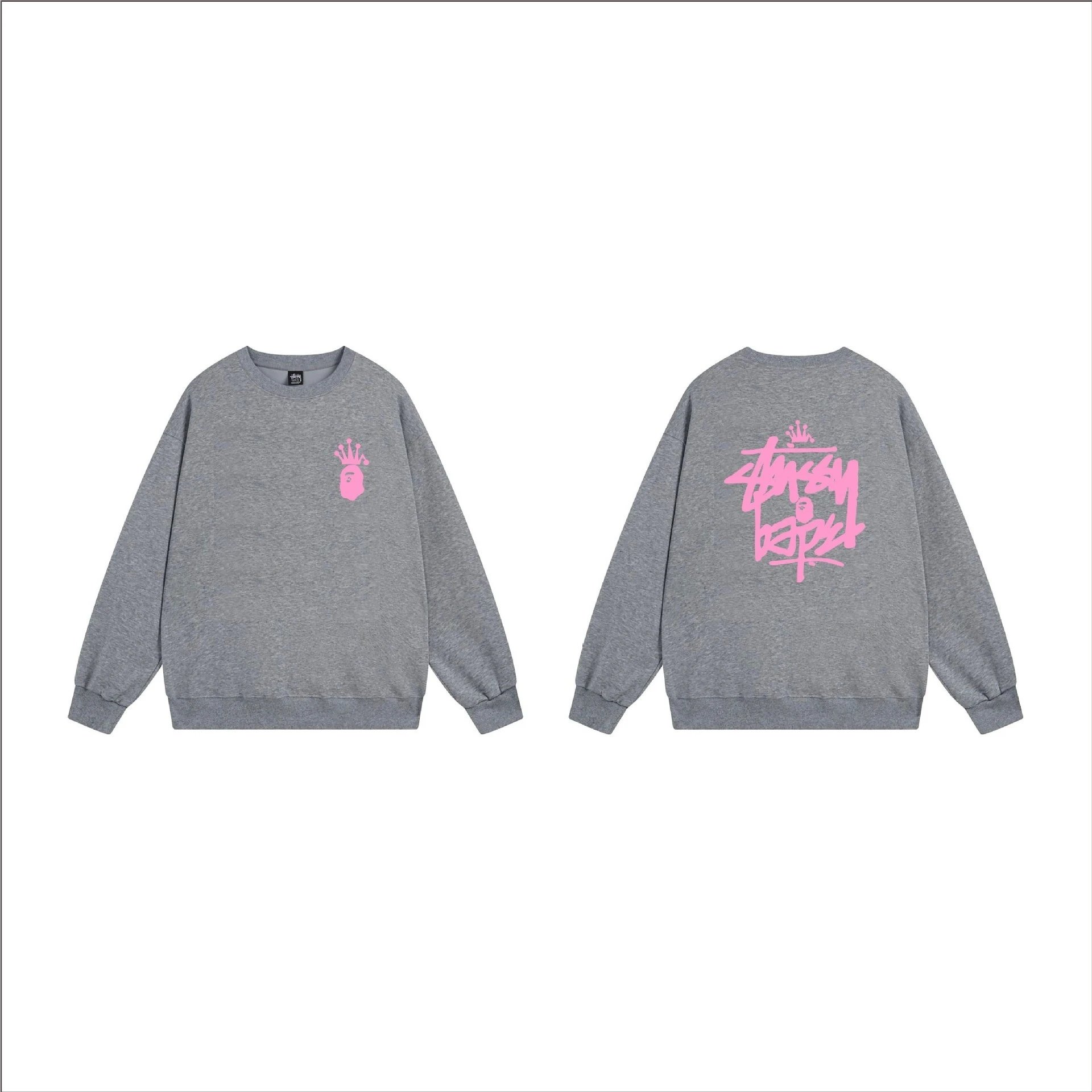 Stüssy Hoodies & Sweatshirts Crewneck Sweatshirt with Ape Head Graphic — 26