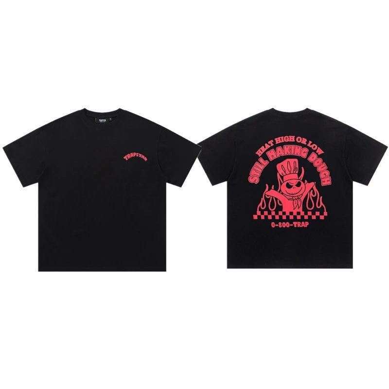 Trapstar T-Shirts Graphic Logo Short-Sleeve T-Shirt — 680 Black