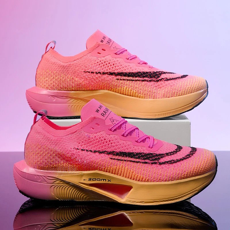 Unbranded Sneakers Knit low-top with visible air-cushion sole — Powder yellow