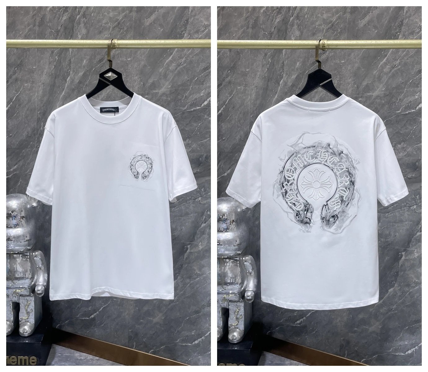 Chrome Hearts T-Shirts KLX09 graphic short-sleeve — 22