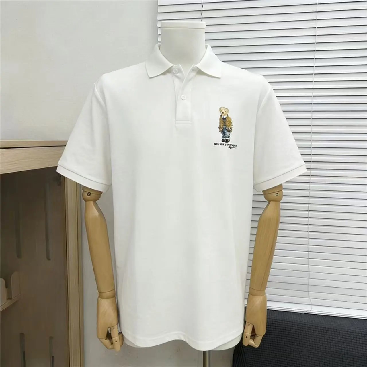Polo Ralph Lauren Shirts Short-Sleeve Embroidered Pony Shirt — Little bear, white color 005