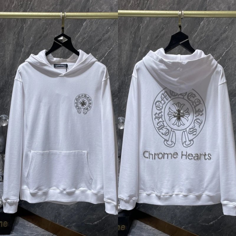 Chrome Hearts Hoodies & Sweatshirts Cross Graphic Pullover Hoodie — 8661 white