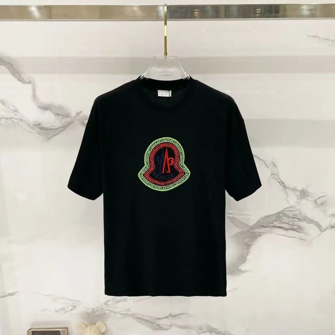 Moncler T-Shirts Logo Graphic Short-Sleeve Crewneck — M782