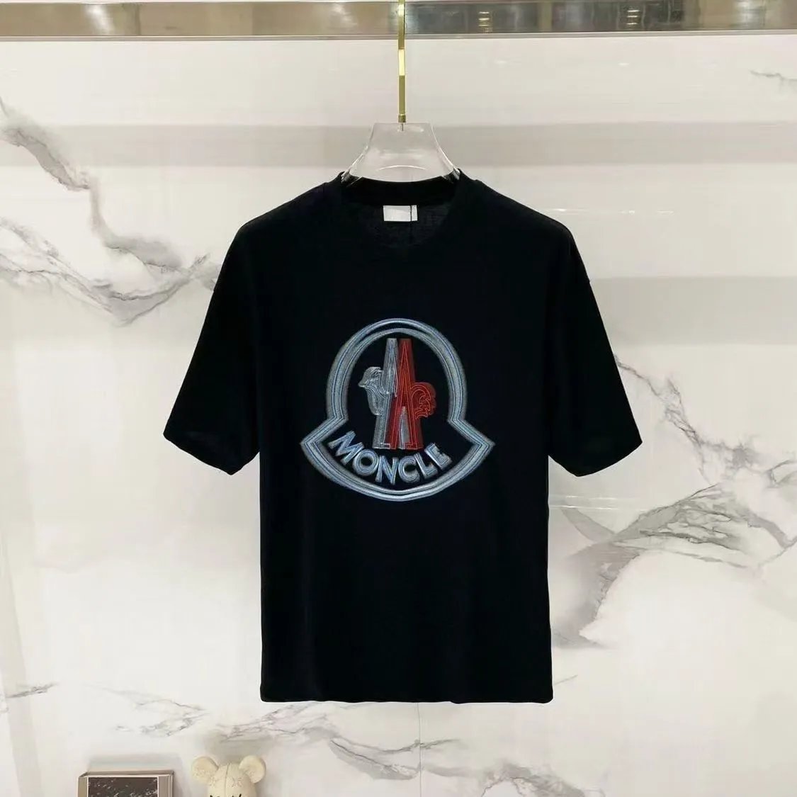 Moncler T-Shirts Logo Graphic Short-Sleeve Crewneck — M751