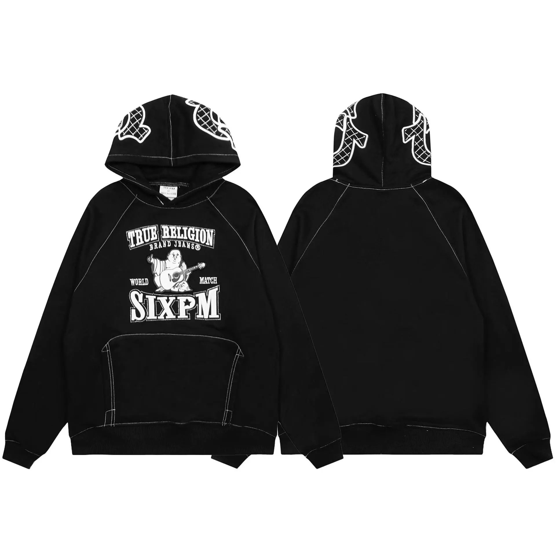 6PM Tracksuits Records Logo Hooded Tracksuit image 4