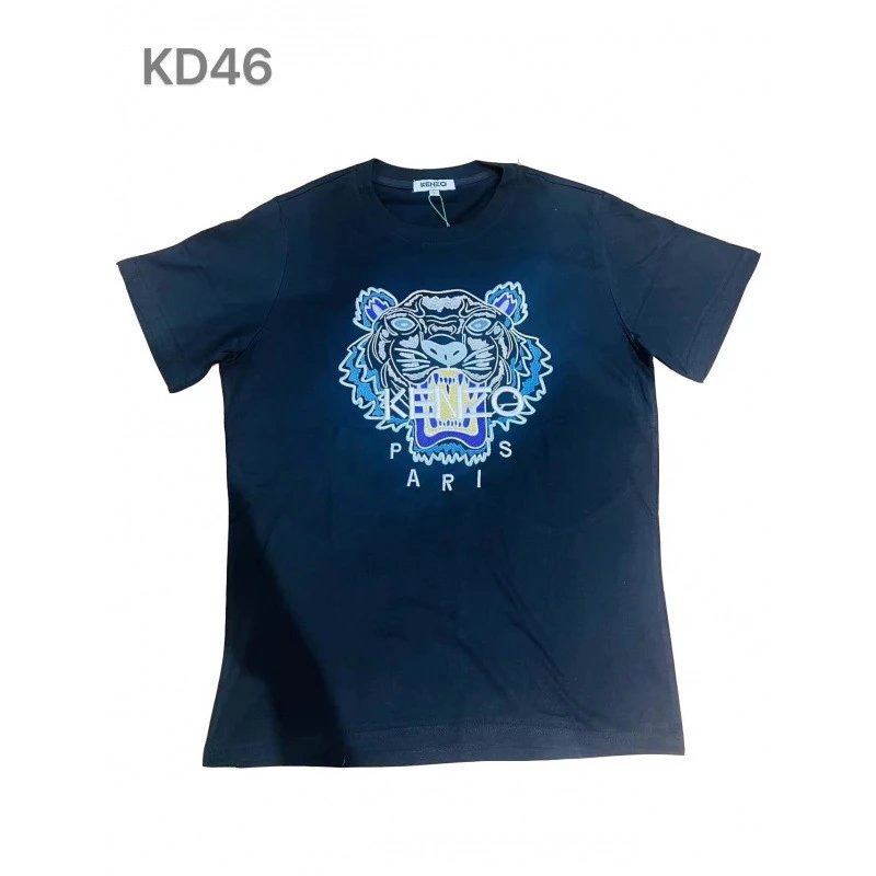 KENZO T-Shirts Tiger Embroidered T-Shirt — KD46
