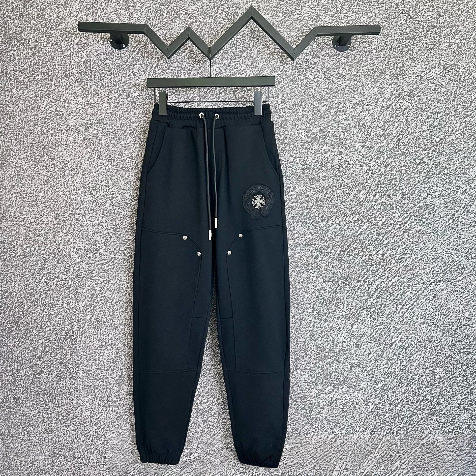 Chrome Hearts Trousers Drawstring Sweatpants with Cross Motifs — B701-2