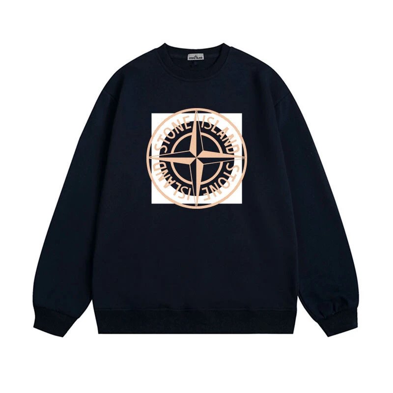 Stone Island Hoodies & Sweatshirts Graphic Crewneck Sweatshirt — 611 Navy (velvet)