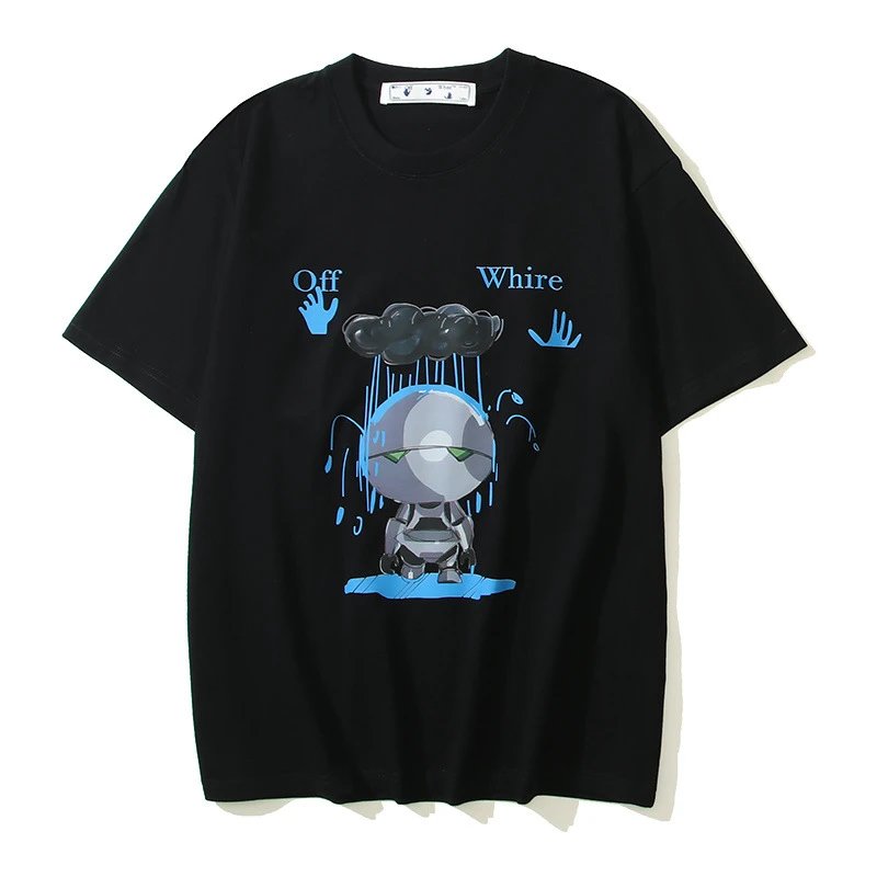 Off-White T-Shirts Logo Print — 103 black