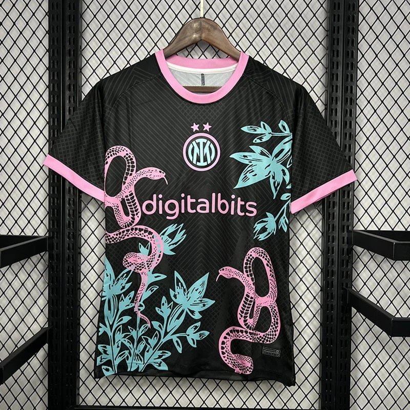 Unbranded Football Jerseys Short-Sleeve Club and National Team Designs — 2425 Inter Black Powder Special Edition