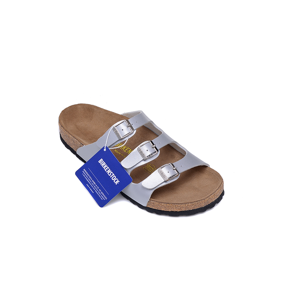 Birkenstock Sandals Gizeh Buckle Thong — Silver matte