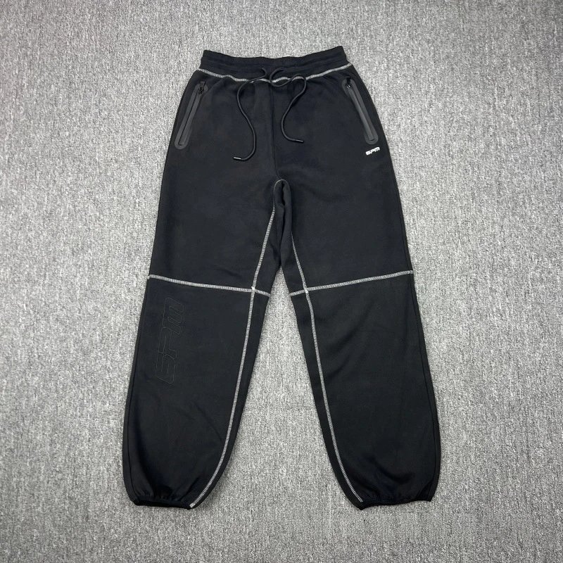 6PM Tracksuits Records Logo Hooded Tracksuit — 3005 Black pants