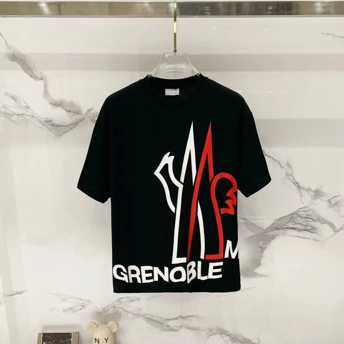 Moncler T-Shirts Logo Graphic Short-Sleeve Crewneck — M798