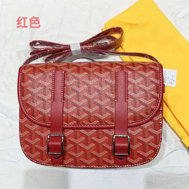 Goyard Handbags Mini Saigon Wooden-Handle Bag — Red messenger bag