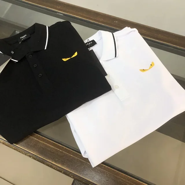 Fendi T-Shirts Short-Sleeve Logo Print product detail image 3