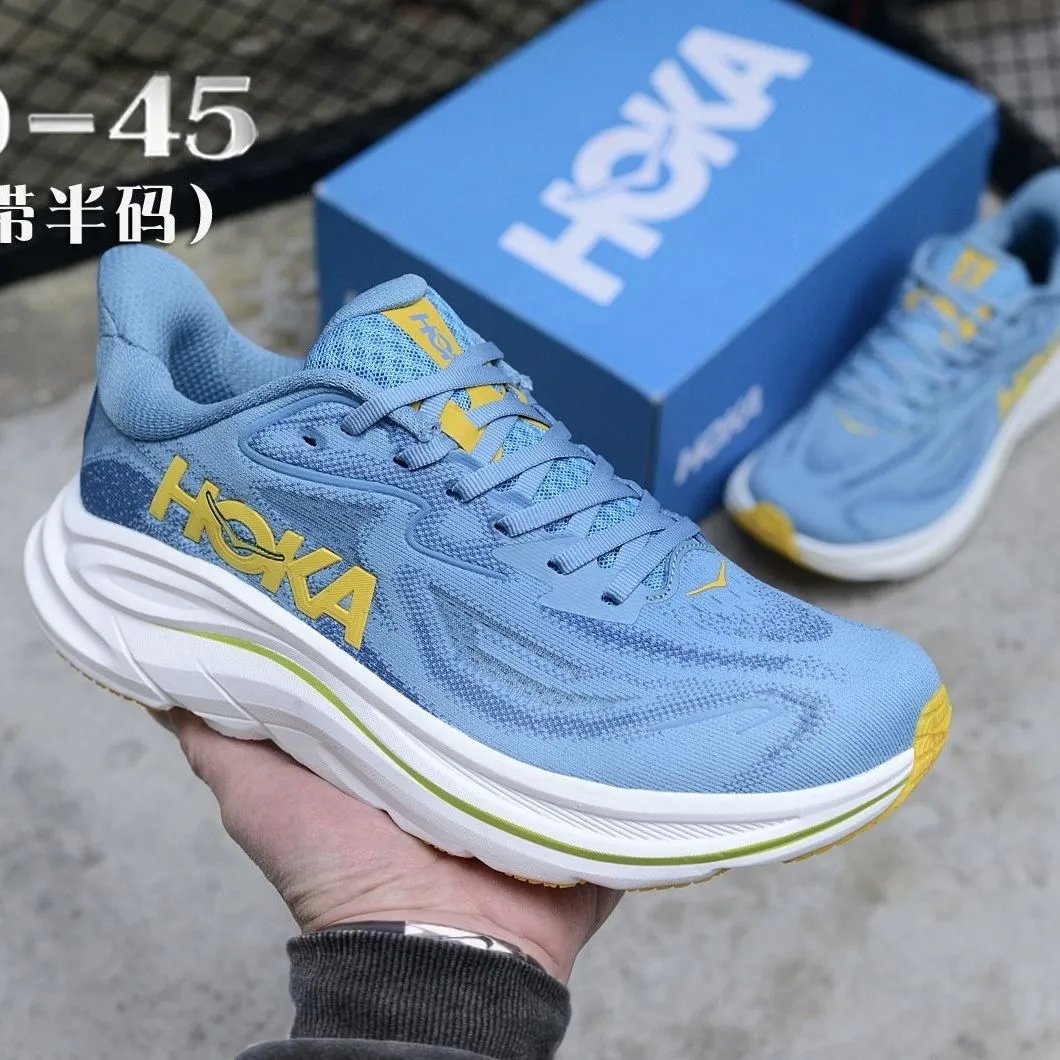 HOKA Sneakers Clifton 10 — H 10-Blue and yellow