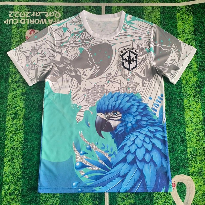 Unbranded Football Jerseys Short-Sleeve Club and National Team Designs — 2526 Brazilian Parrot Special Edition