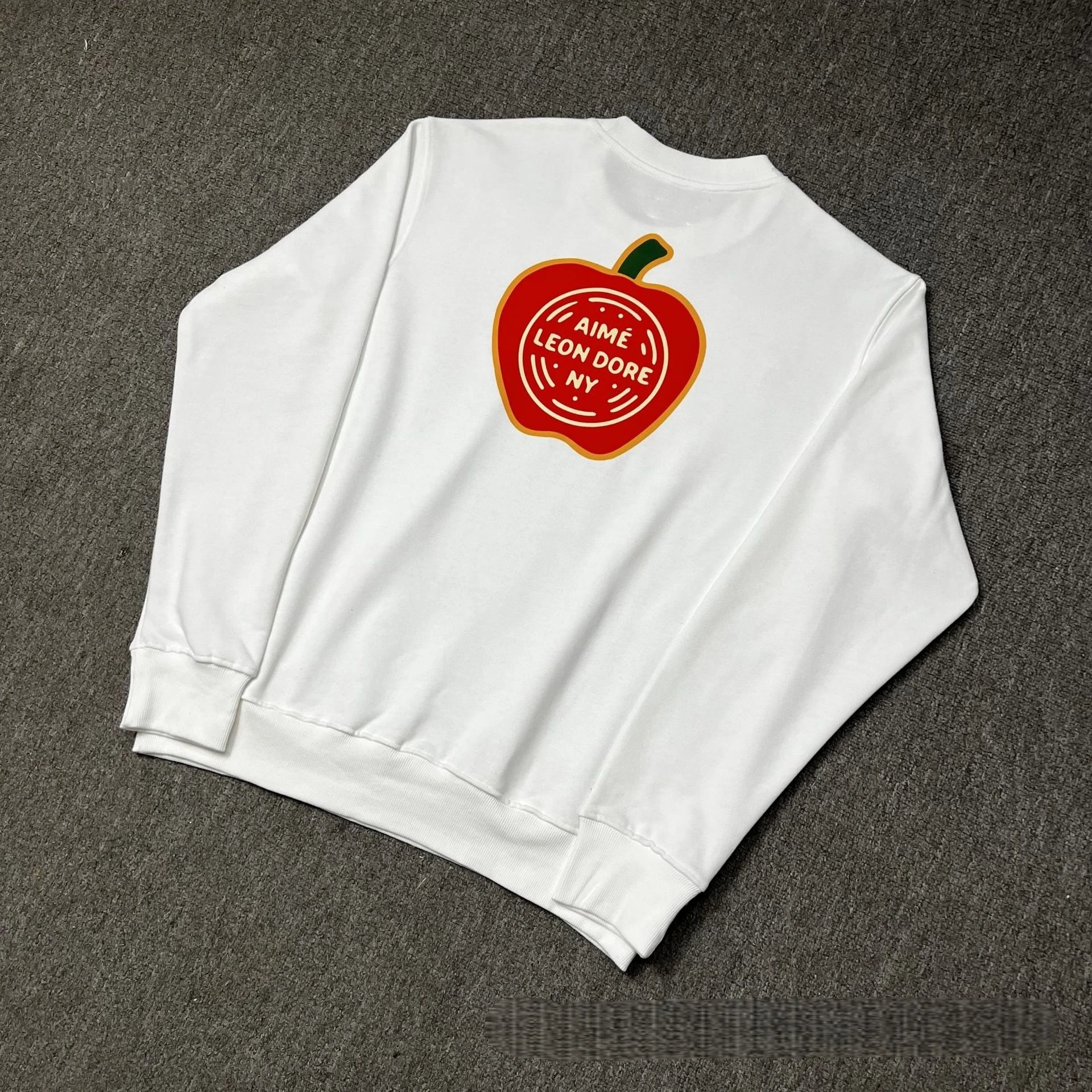 Aimé Leon Dore Hoodies & Sweatshirts Logo Print Crewneck Sweatshirt — A26 white