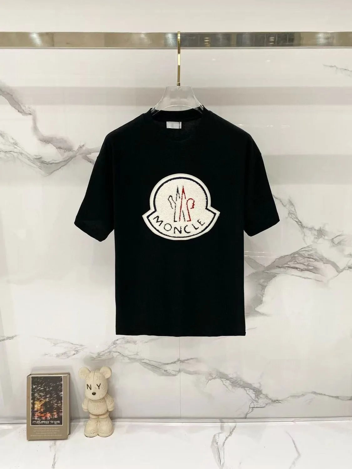 Moncler T-Shirts Logo Graphic Short-Sleeve Crewneck — M785